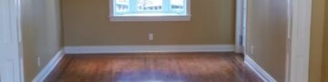 living – dining room floor refinished