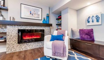 Fireplace – Basement Renovation